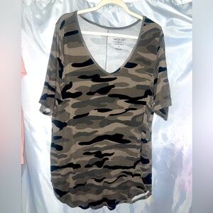 Torrid Super Soft Camouflage Tunic Size 3